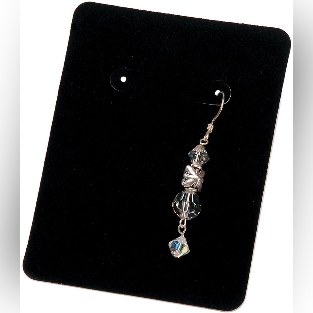 DARICE Black Velvet Earring Card Set 57 Pc Jewelry Cards